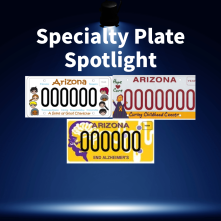 Specialty plates featured in November. 