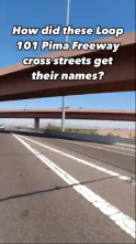 How did these Loop 101 Pima Freeway cross streets get their names