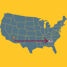 A map of the United States.