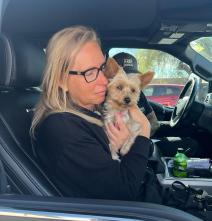 Carisa Leslie and Khloe shortly after being reunited. 