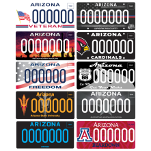 The top 10 specialty plate designs.