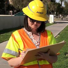 ADOT engineer Erica Eggen