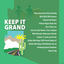 A list of new or renewed Adopt a Highway groups.