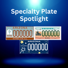 Specialty plates featured in May. 