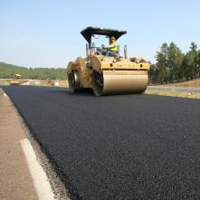 File photo of paving roller
