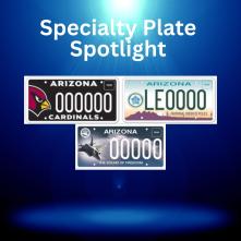 Specialty plates featured in August. 