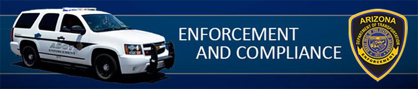 Enforcement and Compliance web page banner