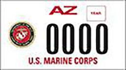 US Marine Corps Motorcycle Plate