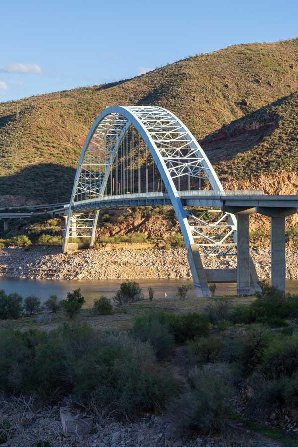 Theodore Roosevelt Lake Bridge in Arizona
