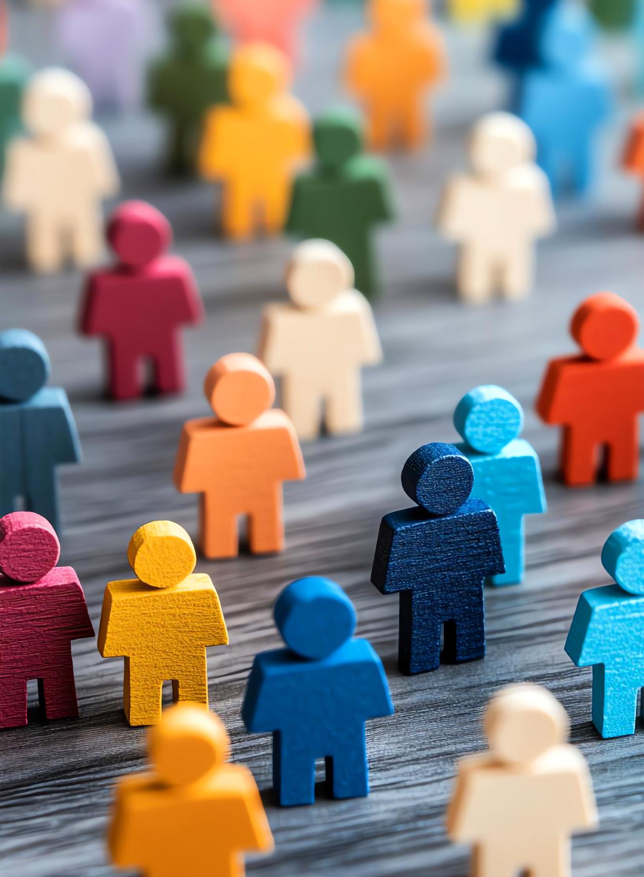 colorful people figurines