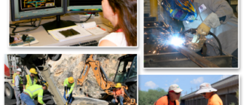 4 images of adot employees in different careers.