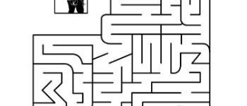 Work Zone Maze Kids Activity