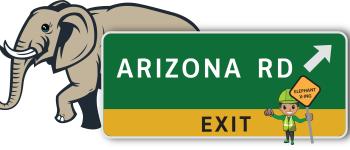 ADOT Kids Highway Exit Sign with elephant
