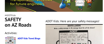 ADOT kids transportation activities for future engineers.