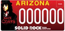 Alice Cooper’s Solid Rock license plate image