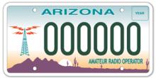 Amateur Radio License Plate