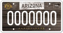 Arizona Agriculture License Plate