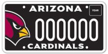 Arizona Cardinals License Plates