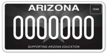 Arizona Education License Plate