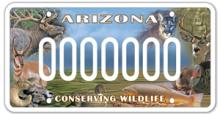 Arizona Sportsmen for Wildlife Conservation License Plate