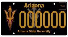 Arizona State University (ASU) License Plate