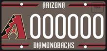 Arizona Diamondbacks License Plate