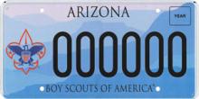 Boy Scouts License Plate
