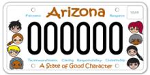 Character Education License Plate