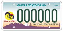 Choose Life License Plate