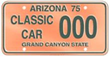 Classic Car License Plate