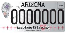 Congenital Heart Defect Awareness License Plate