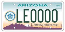 Fraternal Order of Police License Plate