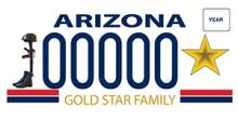 Gold Star Family License Plate