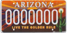 Golden Rule License Plate