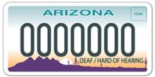Deaf/Hard of Hearing License Plate