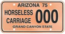 Horseless Carriage License Plate