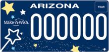 Make a Wish License Plate