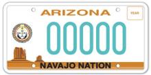 Navajo Nation License Plate