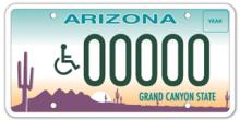Regular Disability License Plate
