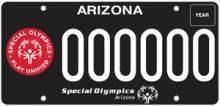 Special Olympics License Plate
