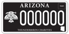 Thunderbirds Charities License Plate