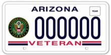 Veteran Army License Plate