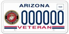 Veteran Marine License Plate