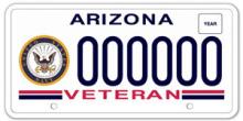 Veteran Navy License Plate