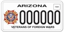 Veterans of Foreign Wars License Plate