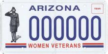 Women Veterans License Plate