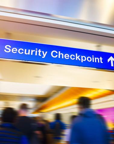 Travel ID is used at airport security checkpoints