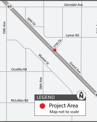 Grand Ave & 57th Dr Intersection Project Map