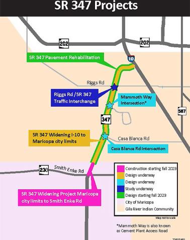 SR 347 Projects Map