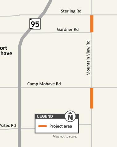 Project map: Mohave County - Mountain View Road Improvement